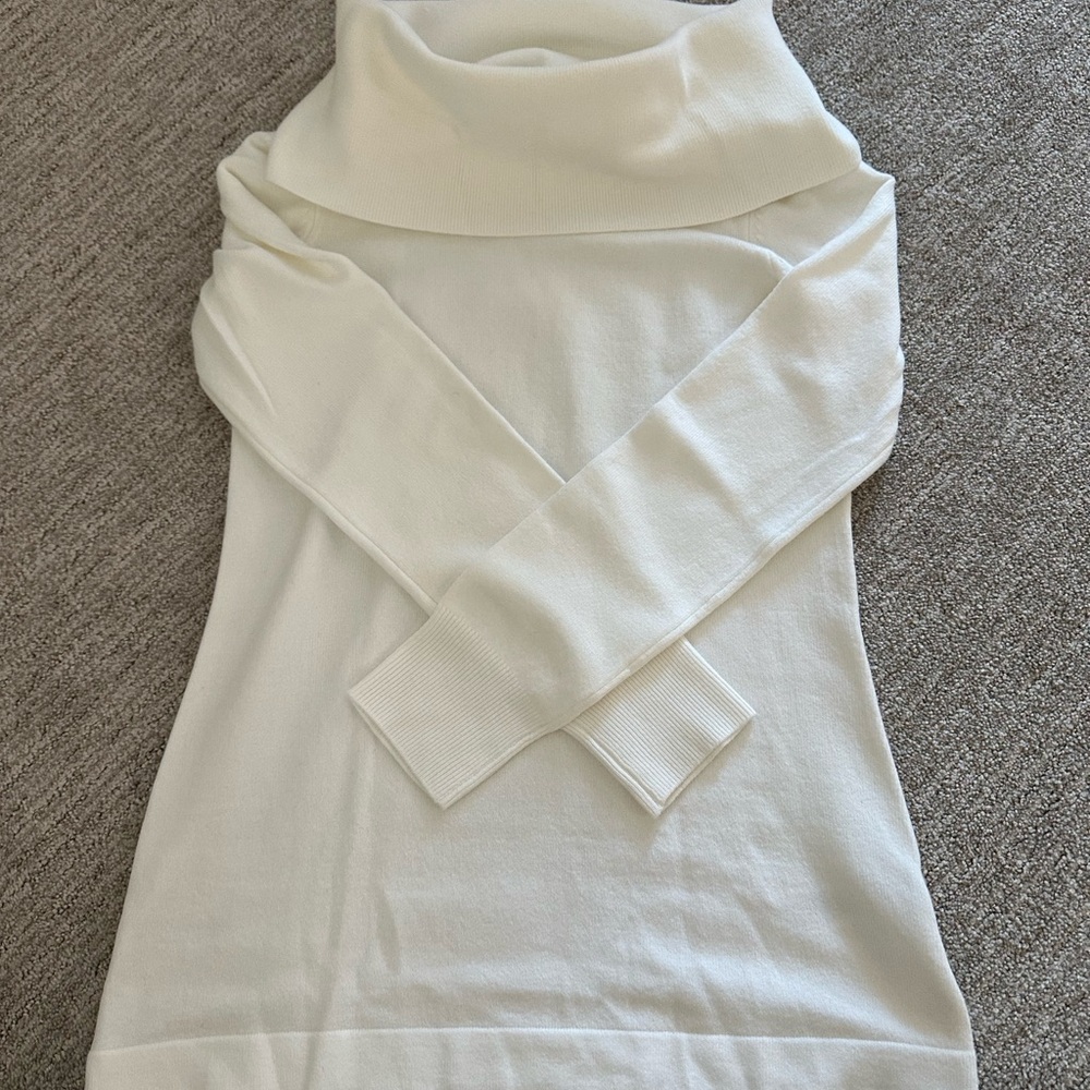 White Turtleneck Sweater